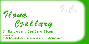 ilona czellary business card